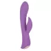 Фиолетовый вибромассажер-кролик 5  Silicone Ripple Passion - 19,1 см фиолетовый 