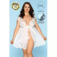 Нежная сорочка Stella белый XXL