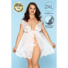 Нежная сорочка Stella белый XXL