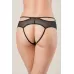 Эротические трусики Lust с интимным доступом черный 46-48