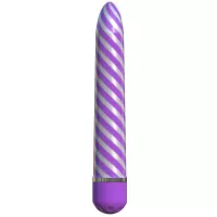 Фиолетовый вибратор Sweet Swirl Vibrator - 21,3 см фиолетовый 