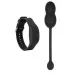 Черные вагинальные виброшарики с браслетом-пультом Wristband Remote Ultra-Soft Kegel System черный 