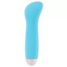 Голубой мини-вибратор Cuties Mini - 12,9 см голубой 