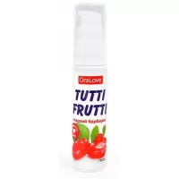 Гель-смазка Tutti-frutti со вкусом барбариса - 30 гр  