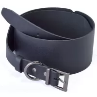 Ремень из натуральной кожи черного цвета - размер XS черный XS