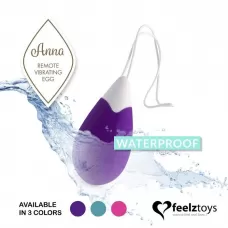 Фиолетовое виброяйцо на радиоуправлении Anna Vibrating Egg Remote фиолетовый 