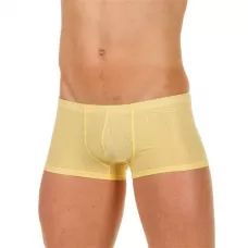 Мужские трусы-хипсы из ткани с текстурой змеиной чешуи Snake Yellow Boxer желтый L