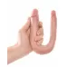 Двусторонний фаллоимитатор U-Shaped Small Double Trouble - 33,5 см телесный 