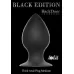 Чёрная анальная пробка Thick Anal Plug Medium - 9,5 см черный 