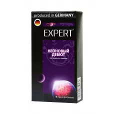 Светящиеся в темноте презервативы Expert  Неоновый дебют  - 8 шт  