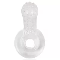 Прозрачное эрекционное кольцо с шипиками прозрачный 