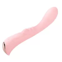 Нежно-розовый вибромассажер 6  Silicone G-Spot Fun - 19,1 см нежно-розовый 