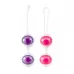 Комплект вагинальных тренажеров Jena Geisha Balls фиолетовый с розовым 