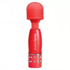 Красный жезловый мини-вибратор с кристаллами Mini Massager Love Edition красный 