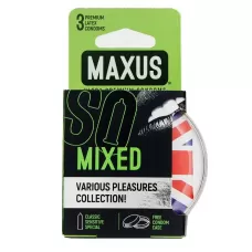 Презервативы в пластиковом кейсе MAXUS AIR Mixed - 3 шт  