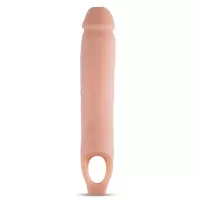 Телесная насадка на пенис 11.5 Inch Cock Sheath Penis Extender - 29,2 см телесный 