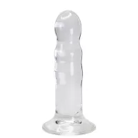 Прозрачный фаллоимитатор на присоске Gallant Jelly Dildo - 16 см прозрачный 