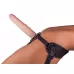 Насадка-фаллос в комплекте с трусиками Harness - 21,6 см телесный 