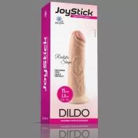 Телесный фаллоимитатор JoyStick на присоске - 15 см телесный 