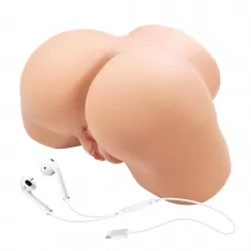 Телесный мастурбатор Olivia с 2 любовными отверстиями телесный 