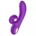 Фиолетовый вибратор-кролик с функцией вращения ствола фиолетовый 