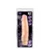 Виброфаллос с ярко выраженным рельефом X5 HARD ON VIBRATING 9INCH DILDO - 22,8 см телесный 