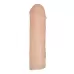 Телесная насадка на пенис Nature Skin - 15,5 см телесный 