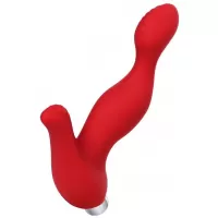 Красный силиконовый вибростимулятор простаты Proman - 12,5 см красный 