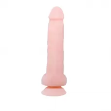 Телесный фаллоимитатор на присоске Super Dildo - 21,5 см телесный 