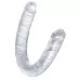 Прозрачный двухсторонний фаллоимитатор Double Dildo - 40 см прозрачный 