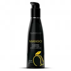 Лубрикант на водной основе с ароматом манго Wicked Aqua Mango - 120 мл  