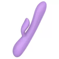 Фиолетовый вибратор-кролик Purple Rain - 23 см фиолетовый 