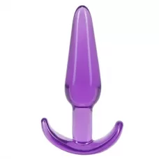 Фиолетовая анальная пробка в форме якоря Slim Anal Plug - 10,8 см фиолетовый 