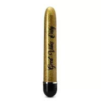 Золотистый классический вибратор Good Vibes Only - 17,5 см золотистый 