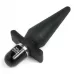 Черная анальная пробка с вибрацией Delicious Fullness Vibrating Butt Plug - 14 см черный 