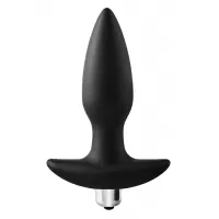 Черная анальная вибропробка FantASStic Vibrating Plug - 14 см черный 