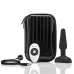 Чёрная анальная вибропробка с 3 источниками вибрации TRIO REMOTE CONTROL PLUG BLACK - 13,5 см черный 