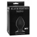 Чёрная анальная пробка Thick Anal Plug Small - 7,8 см черный 