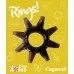 Чёрное эрекционное кольцо Rings Cogweel черный 