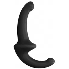 Черный безремневой страпон Silicone Strapless Strapon черный 