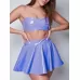 Виниловый лиф без бретелей Candy сиреневый M