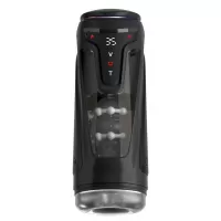 Вибромастурбатор Moto-Bator Pro с подогревом черный 