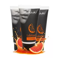 Набор из 3 съедобных лубрикантов JUJU со вкусом грейпфрута  