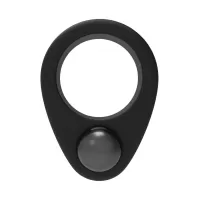 Черное эрекционное кольцо Cockring Single Weight черный 