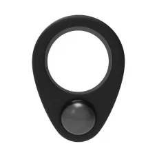 Черное эрекционное кольцо Cockring Single Weight черный 