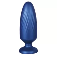 Синяя анальная пробка G Stuck Silicone Anal Plug - 13,5 см синий 