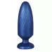 Синяя анальная пробка G Stuck Silicone Anal Plug - 13,5 см синий 