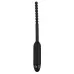 Чёрный вибростимулятор для уретры Silikon Dilator - 19 см черный 