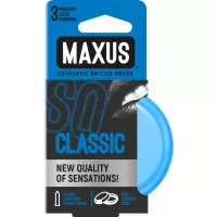Классические презервативы в железном кейсе MAXUS Classic - 3 шт  