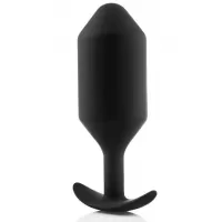 Черная анальная пробка для ношения B-vibe Snug Plug 6 - 17 см черный 